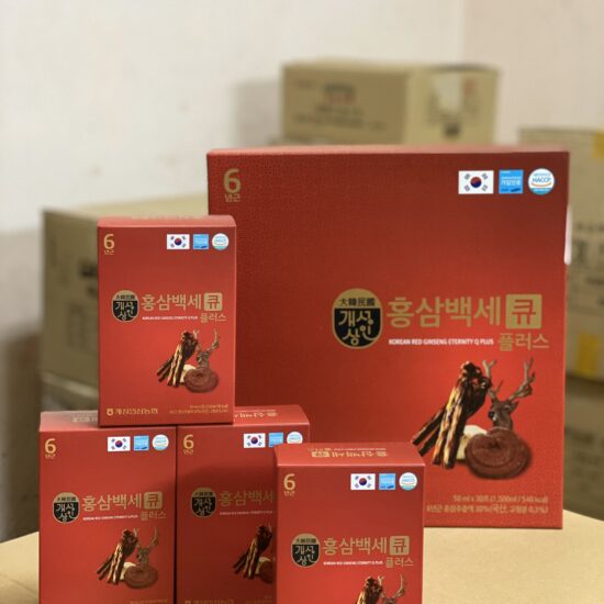 Alternative view of Nước Hồng Sâm Nhung Hươu Linh Chi Nonghyup Q Plus 30 Gói